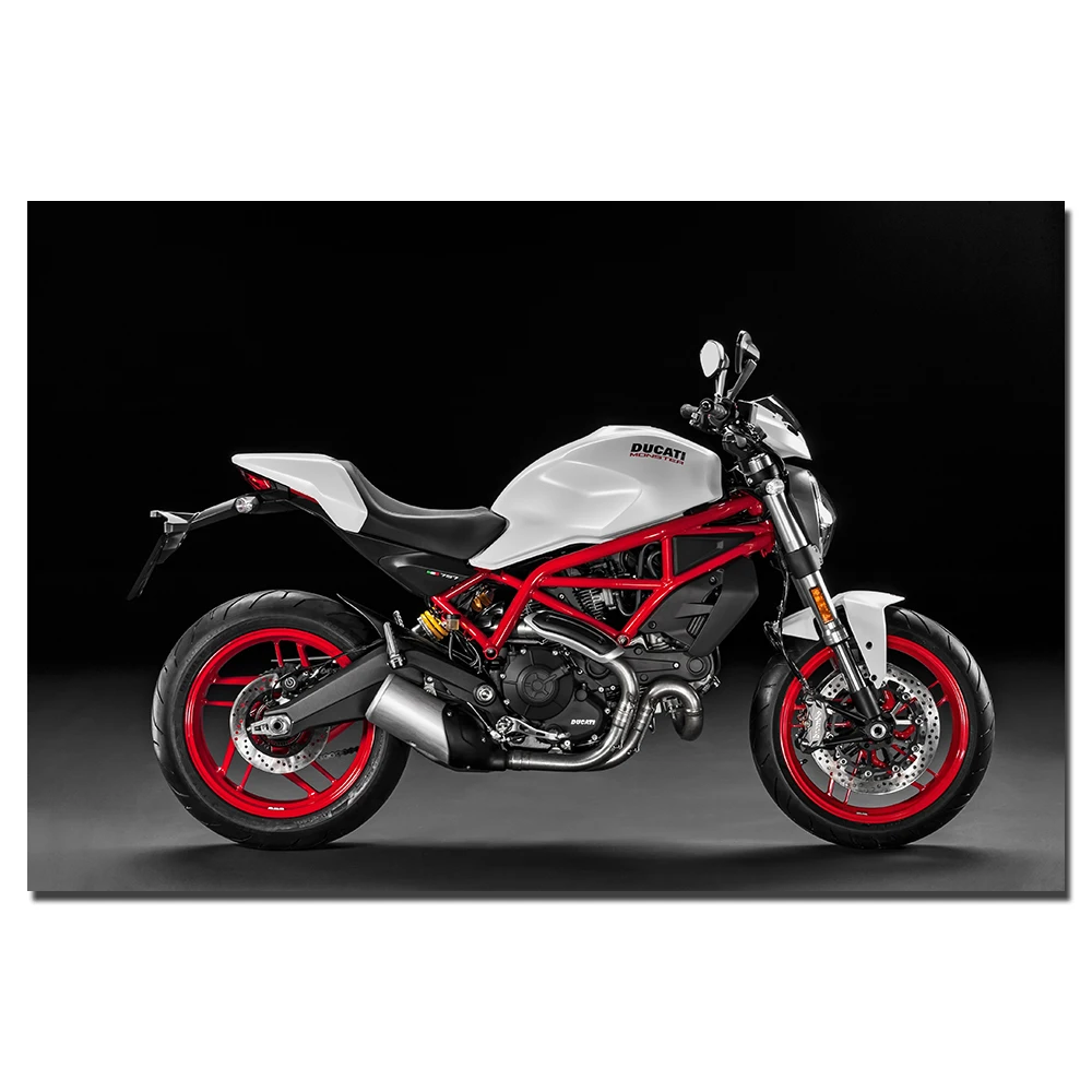 Ducati Monster Постер для мотоцикла холст ткань принт картина домашнего декора