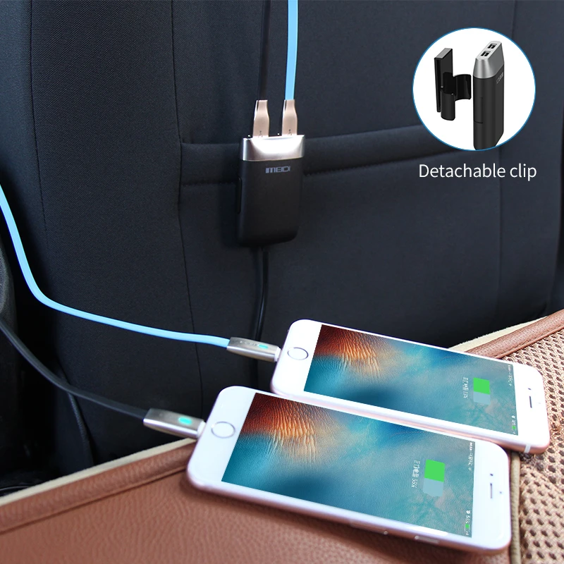 Автомобильное зарядное устройство MEIDI с 4 портами адаптер для USB и прикуривателя