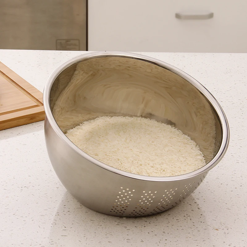 ORZ 304 нержавеющая сталь Промывочное сито для риса дуршлаг-сито фрукты овощи зерна
