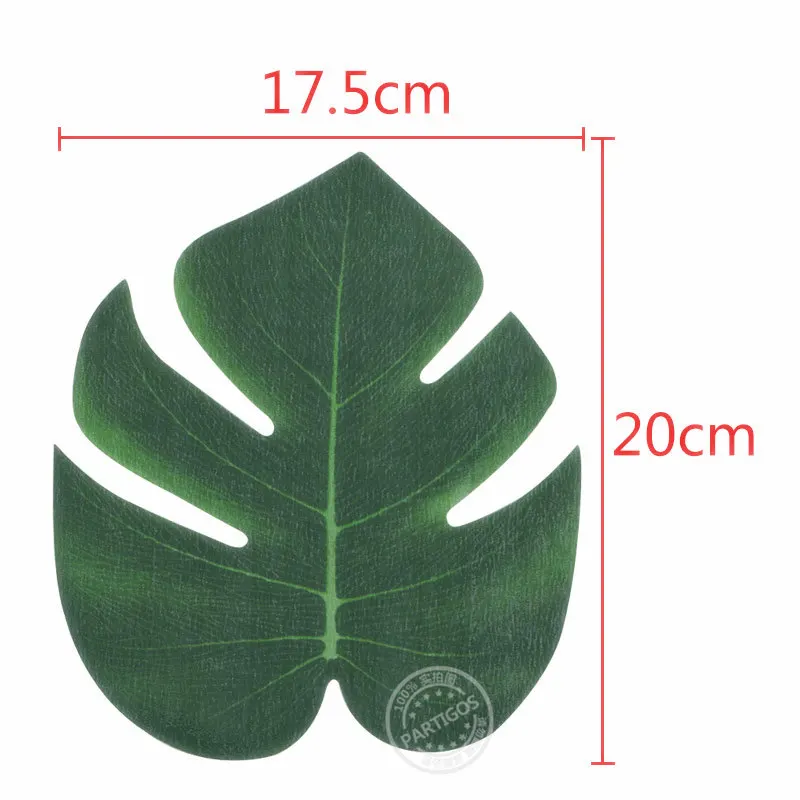 shape7 5 шт. искусственные листья зеленый пластик искусственные листья пальмы остров стиль DIY Свадебные украшения Зеленые растения реквизит для фотосессии вечерние dec - Цвет: shape7