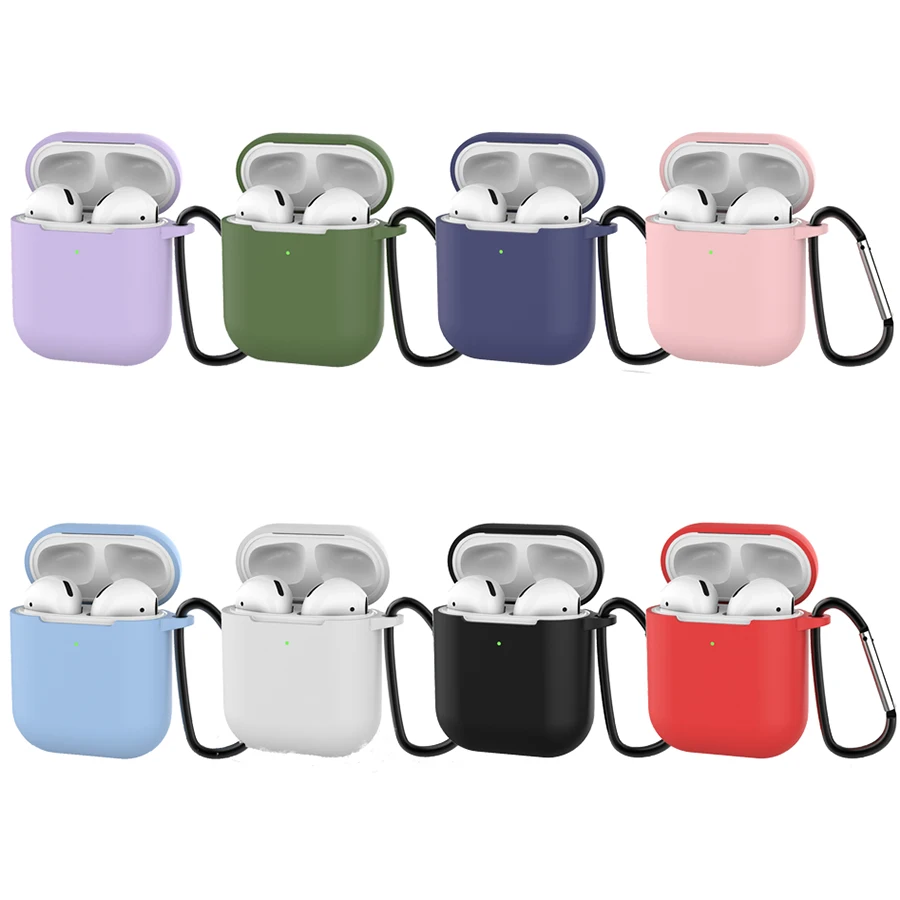 Чехол для наушников Apple Airpods 2 силиконовый чехол беспроводные Bluetooth наушники
