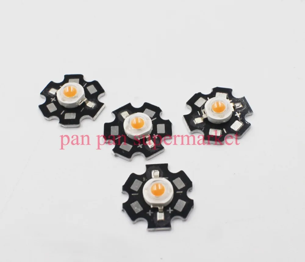 10 100 шт./лот 3 Вт полный спектр led grow chip с PCB star lights широкий 400nm 840nm диод для