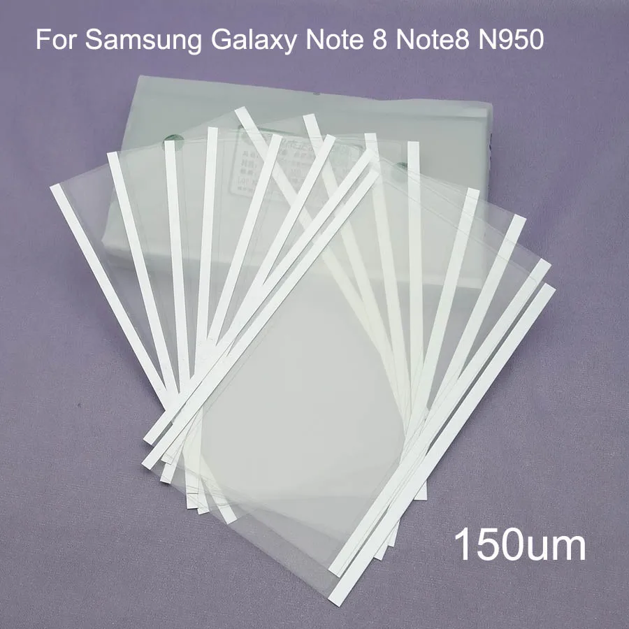 2 шт./лот 150 мкм OCA пленка для Samsung Galaxy Note 8 Note8 N950 оптический клей Mitsubishi
