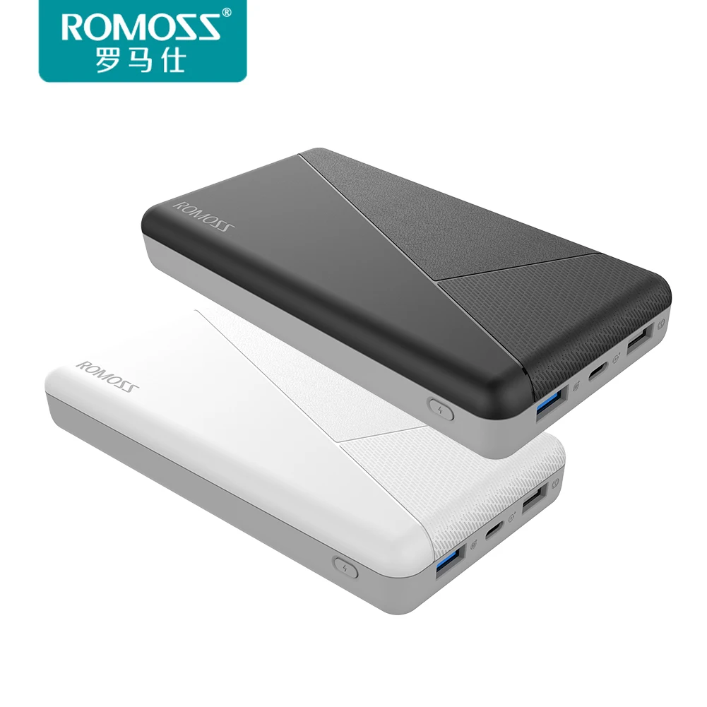 ROMOSS PIE20 PRO 20000 мАч Мобильный Внешний аккумулятор QC3.0 PD3.0 для iPhone8 внешний Type c