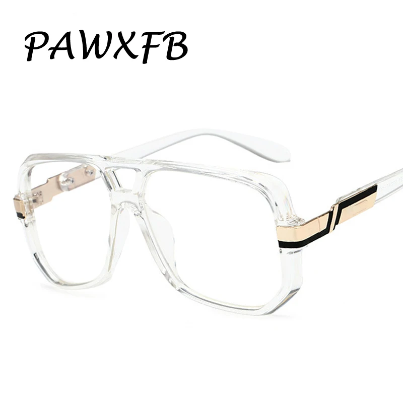 PAWXFB новые большие оправы оптические очки унисекс Квадратные прозрачные для