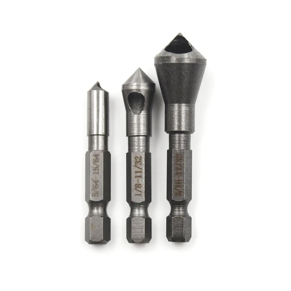 Комплект из 3 предметов высокое качество Подшипниковая сталь зенковки сверло