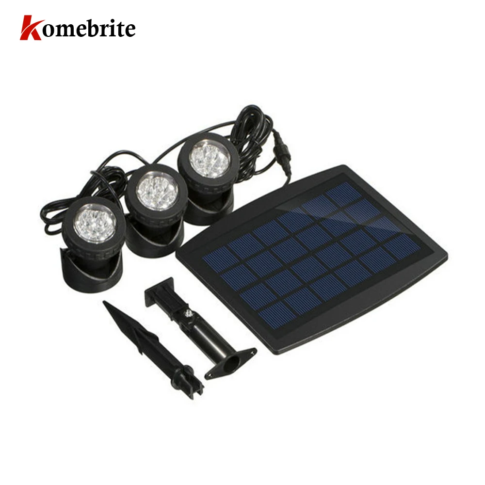 Pool Light Solar Underwater Spotlight Waterproof Submersible LED Lights for Garden Pond Swimming Beleuchtung Decoration | Освещение