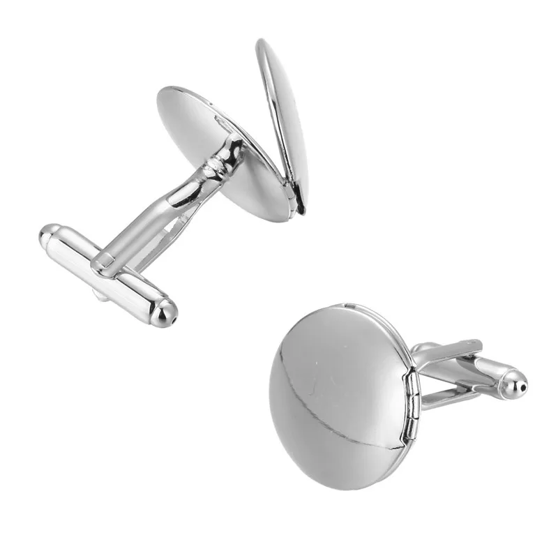 Официальная Серебристая фоторамка запонки для мужских костюмов пуговицы