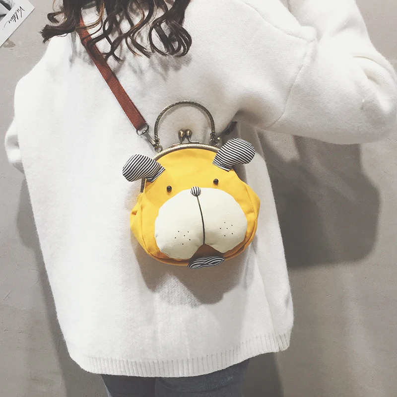 MLITDIS Women Handbag 3D Dog Style Single Shoulder Back Bag Canvas Doggie Mini Crossbody Bags Rucksack Princess Lovely | Багаж и сумки