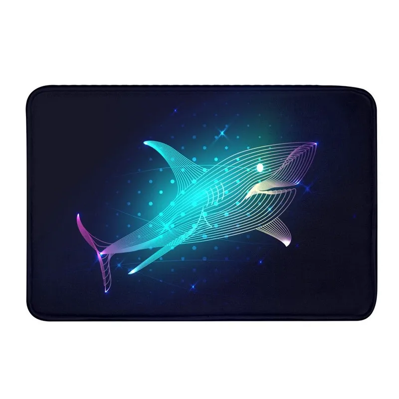 Дверной Коврик Мультфильм Акула 3D коврик для ванной с принтом мягкий