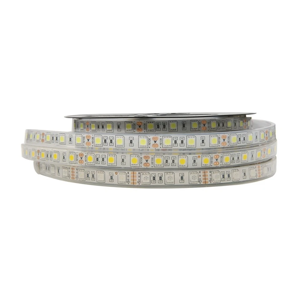 5 м/Roll DC12V IP68 Водонепроницаемый Светодиодные ленты SMD5050 60 светодио дный S/M