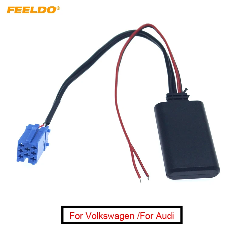 Автомагнитола FEELDO 1 шт. Bluetooth приемник Aux адаптер для Volkswagen Audi Lambo Lotus L3 стерео