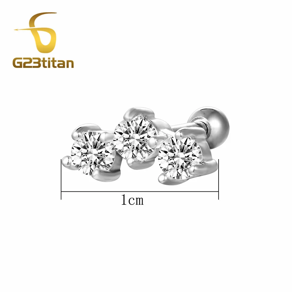 G23titan 16G Титан ушные серьги, Надеваемые На ушной хрящ Хеликс козелка раковины пирсинг серьги Для женщин Для мужчин модное ювелирное изделие для тела