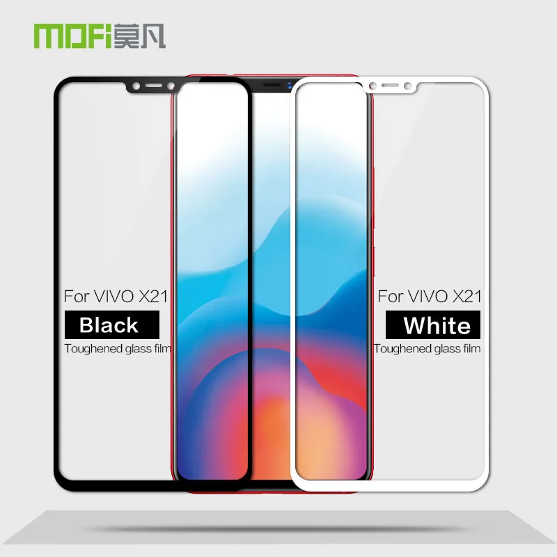 

VIVO X21 закаленное стекло MOFi оригинальная VIVO X21 Защитная пленка для экрана полное покрытие закаленное стекло 6,28"