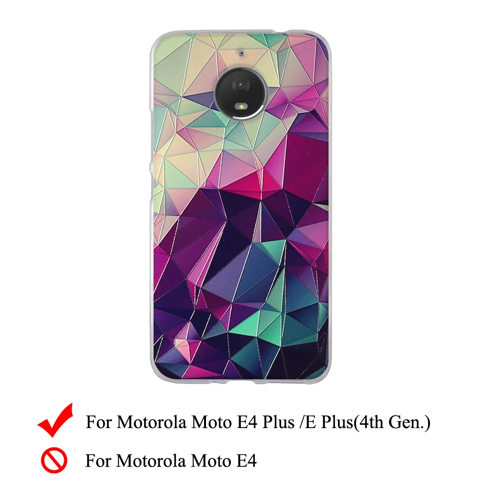 Чехлы для телефонов Motorola Moto E4 Plus E чехол с 3D рельефным рисунком чехлы мягкий