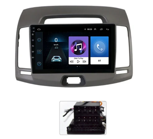 9 дюймов 2.5D ips Закаленное HD мультисенсорный экран Android 8,1 NAVI для hyundai Elantra 2007-2011 с Bluetooth USB wifi Поддержка SWC - Цвет: 2.5D IPS Screen