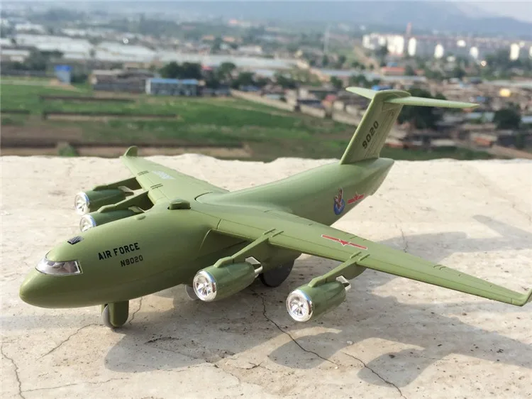C 1/48 C17 транспортный самолет сплав Diecsts моделирование вытянуть назад светильник самолет со звуком модель для детей подарок игрушка - Цвет: C