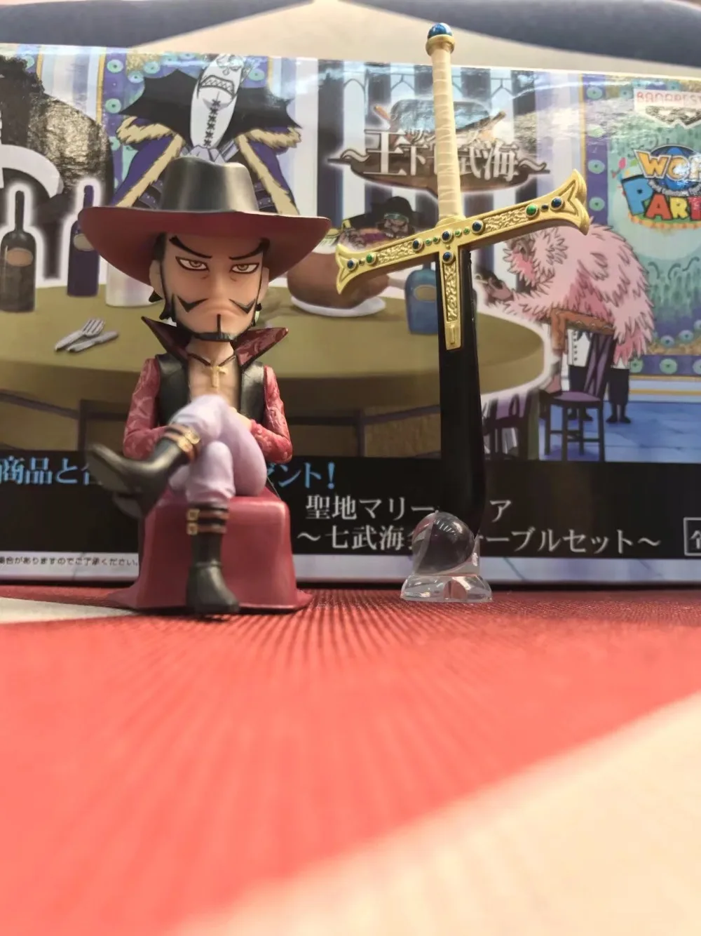6 шт./компл. one piece Dracule Mihawk Doflamingo аниме фигурку ПВХ Новая коллекция Коллекция
