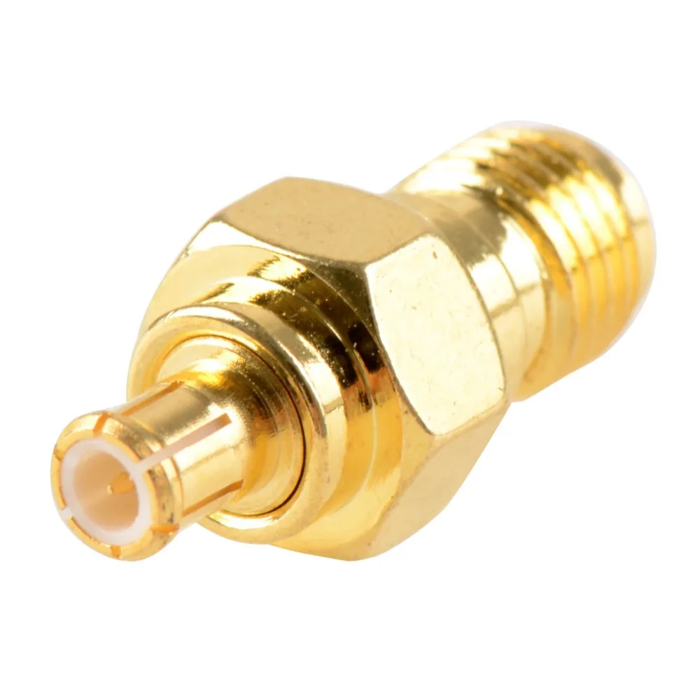 Новинка 1 шт. адаптер SMA Гнездовой разъем с золотым покрытием для MCX Male штекер РЧ