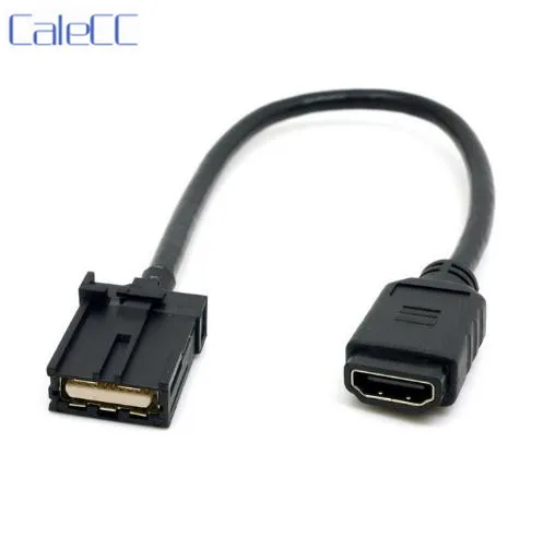 

0.3m High Speed HDMI 1.4 Type E Male to Type A Female Video Audio Cable Automotive Connection System Grade Connector