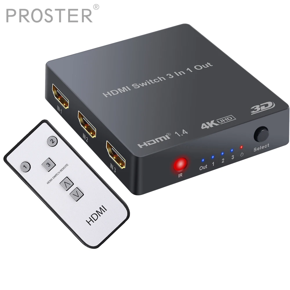 3 порта HDMI переключатель для ТВ приставки в 1|Кабели HDMI| |