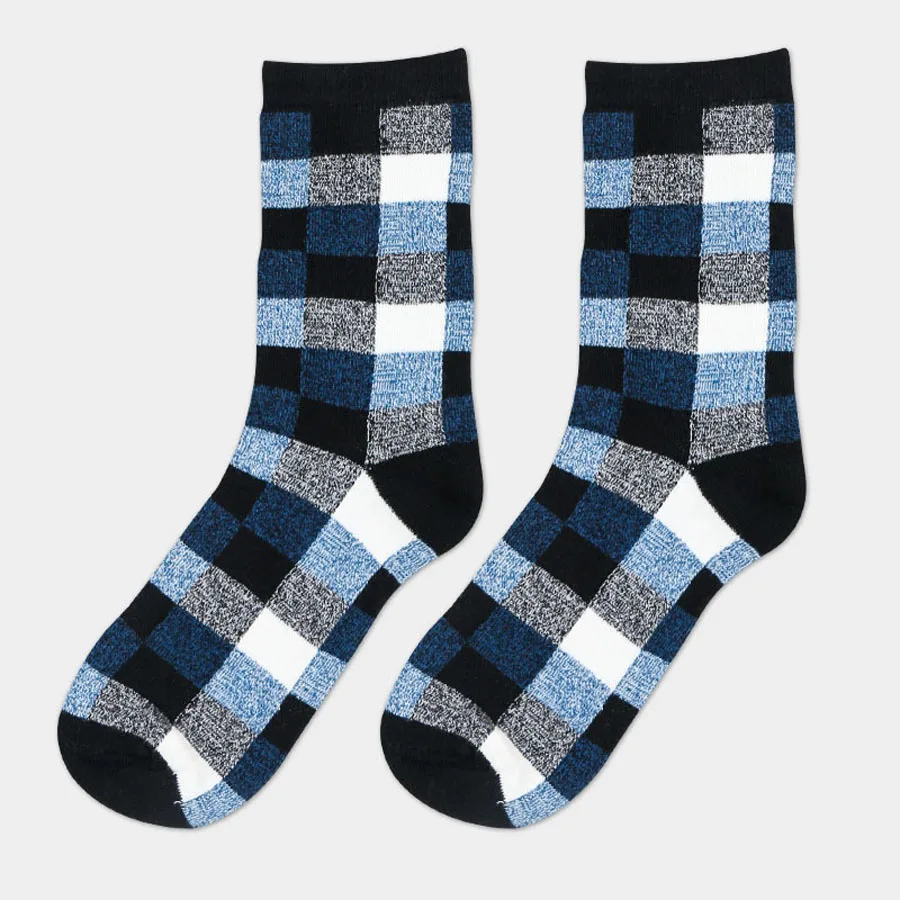 Носки мужские хлопковые в клетку весна лето|mens business socks|men socksmen socks |