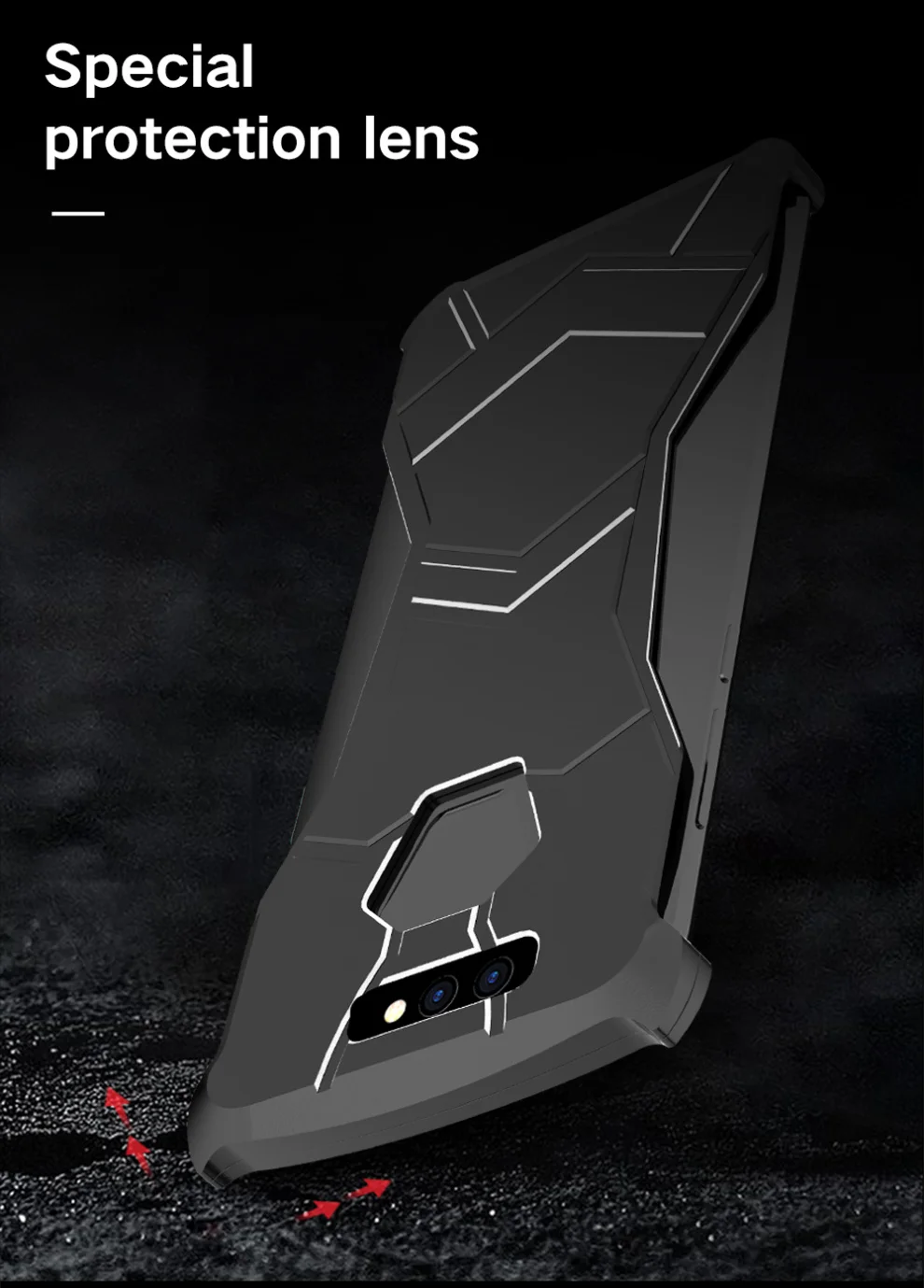 Полированный металлический чехол на магните для Xiaomi Black Shark Роскошный Жесткий чехол-бампер с черной пантерой Marvel задняя крышка с черной акулой