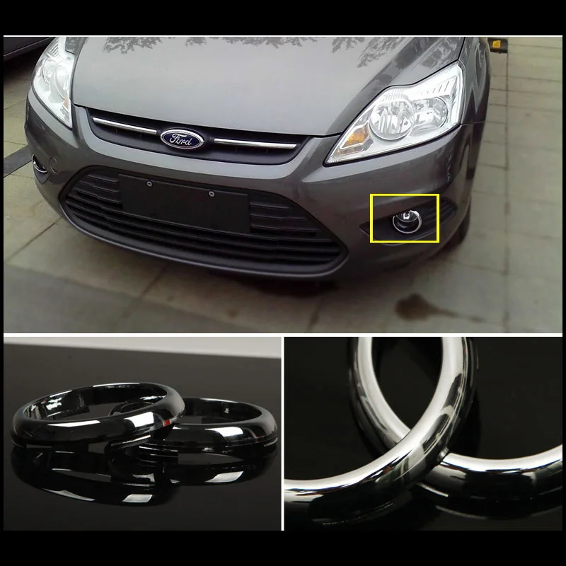 Авто Стайлинг ABS хромированные передние и задние противотуманные фары крышка