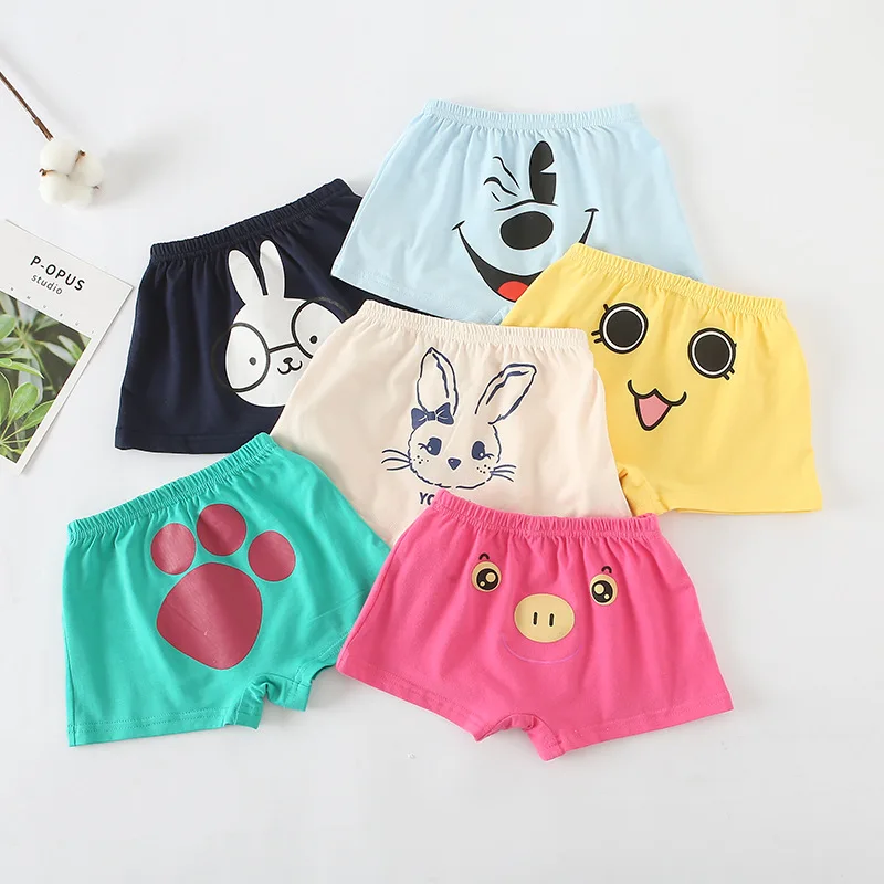 2019 Летнее Детское хлопковое нижнее белье хлопковые шорты с рисунком для