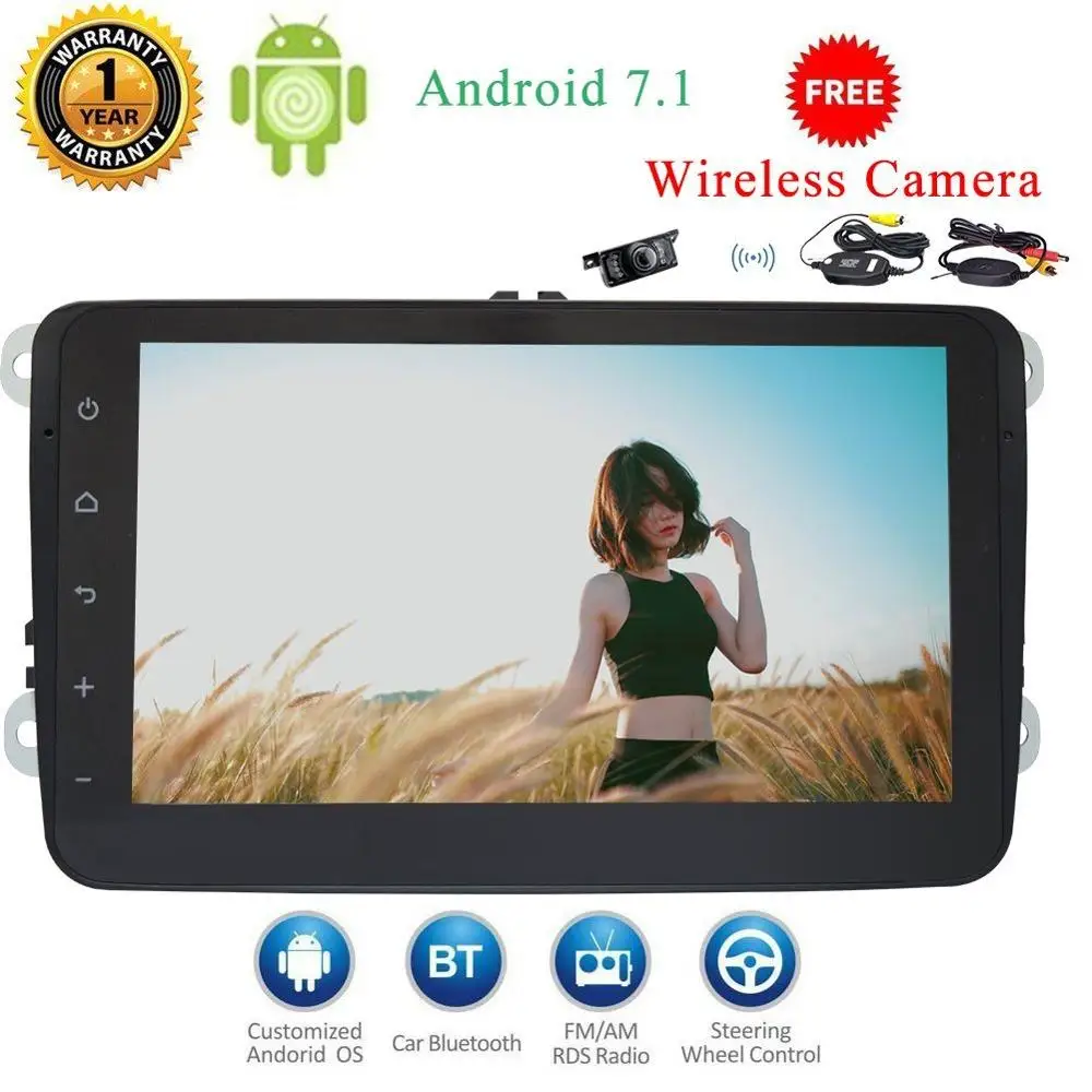 8 &quotAndroid7.1 без dvd плеера четырехъядерный для Volkswagen Wifi/3g/4G Интернет Поддержка OBD2
