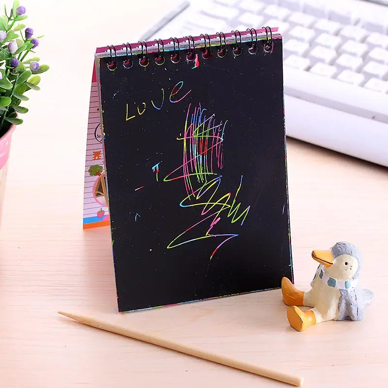 Новые детские Sketchbook рисунок граффити DIY спираль Эскиз Книга 10 листов + 1 ручка Офис