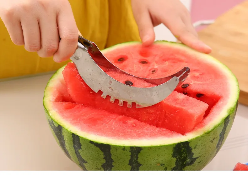 Щипцы для резака дыни Ломтерезка арбуза эргономичная рукоятка и легкая