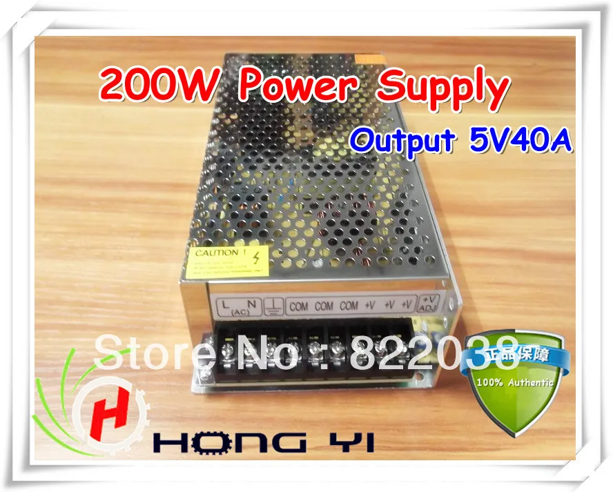 Бесплатная доставка 200 Вт источник питания для светодиодного дисплея (Выход 5V40A)