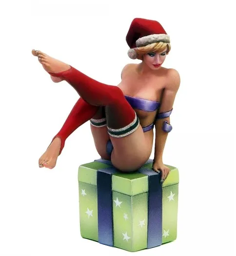 54 мм сексуальные фигурки рождественские Девушки Кабуки Смола Модель комплект