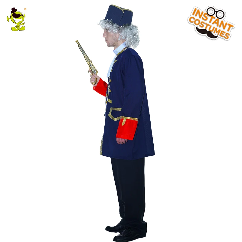 

Adult Men's Colonial General Costumes for Purim Party Fancy Dress Up Halloween Cosplay Soldier Outfits for Male