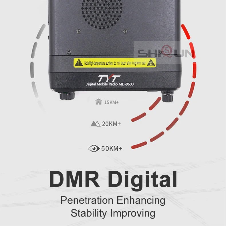 TYT MD-9600 Talkie “иди и болтай Walkie 50 км мобильное автомобильное DMR радио цифровой 136-174/400-480 МГц Dual Band радио приемопередатчик 3000CH 50/45/25 Вт DMR