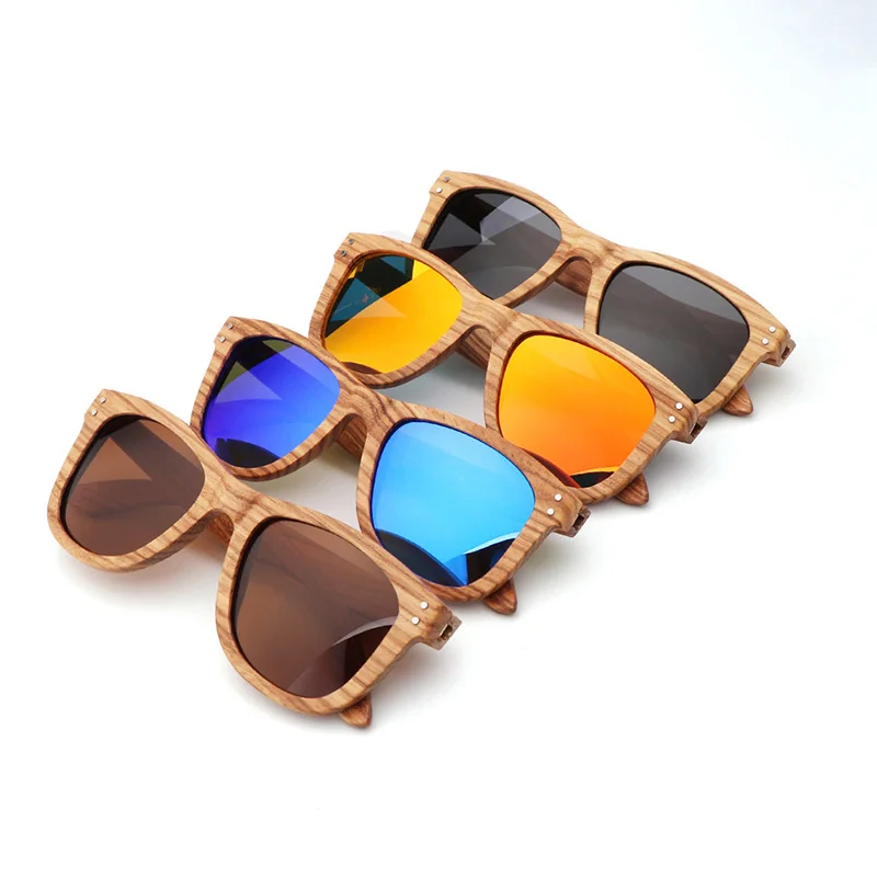 

New Fashion Retro Chao Men's Zebra Nose Beam Mirror Wood Polarizing Sunglasses UV400 Antiglare and Anti-ultraviolet Sunglasses