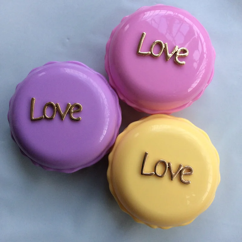 Металлический чехол для объектива с надписью Love Decoration Sweet Macarons конфетный цветной