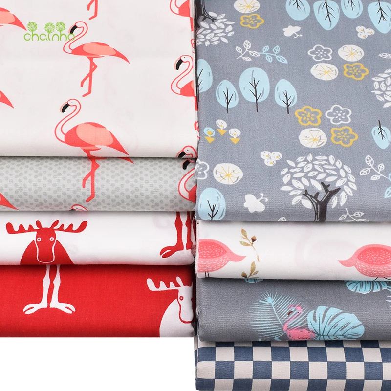 Мультяшная серия Chainho саржевая хлопчатобумажная ткань с принтом для сделай сам