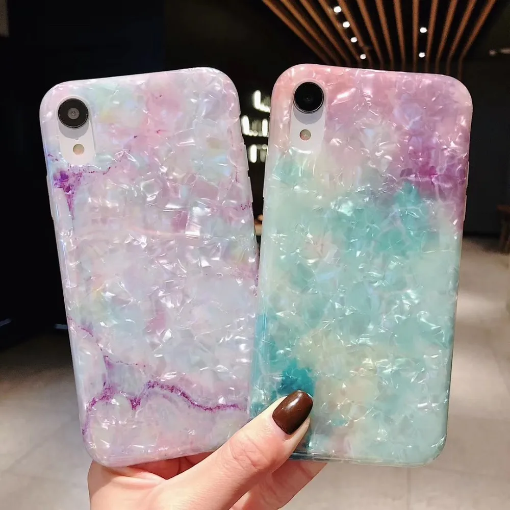 Роскошный блестящий Мраморный чехол OnePlant для телефона IPhone 6 6s 7 8 Plus мягкие чехлы