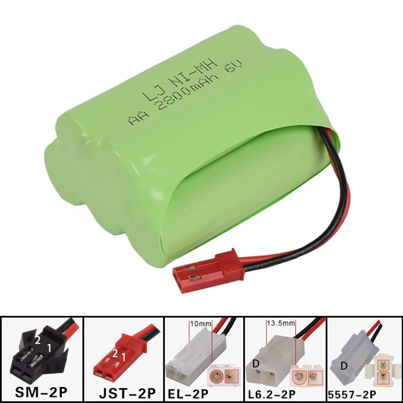 6v 2800mah AA Ni MH T батарея электрические игрушки автомобиль корабль Робот Бесплатная