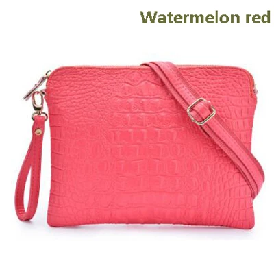 Watermelon red Жар-птица! Брендовая женская сумка, Аллигатор, сумка через плечо, женская сумка, спилок, повседневные клатчи, сумка через плечо, bolsa feminina HL6001 - Цвет: Watermelon red