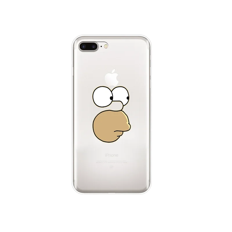 Чехол для телефона Homer J. Simpson silico TPU чехол для iPhone 5 5S SE 6 6s 7 8 PLUS X XR XS MAX fashion Bart Simpson phone shell coque - Цвет: T-1523