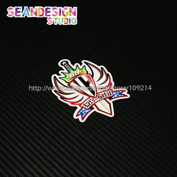 Горячая Распродажа Ники Хэйден 69 F шлем мотоциклетный Мотокросс наклейка на