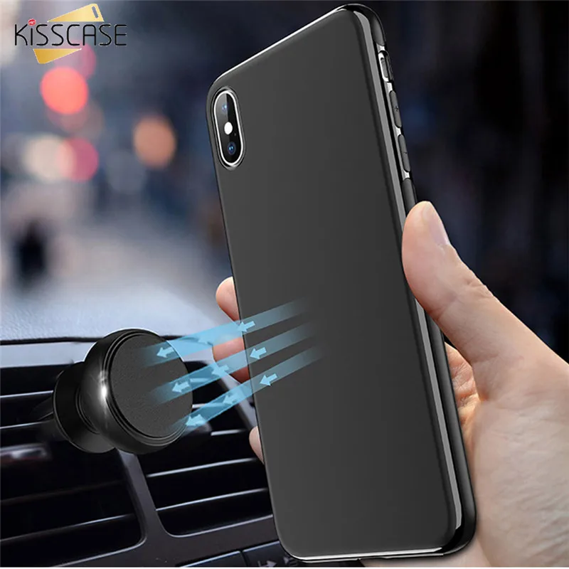 Сверхтонкий магнитный автомобильный чехол для iPhone X XS MAX XR 8 7 6 S Plus невидимая