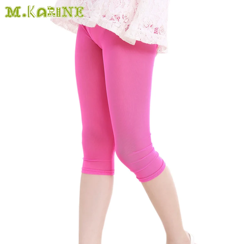 Лидер продаж 2017 года летние сетчатые леггинсы для девочек детские однотонные