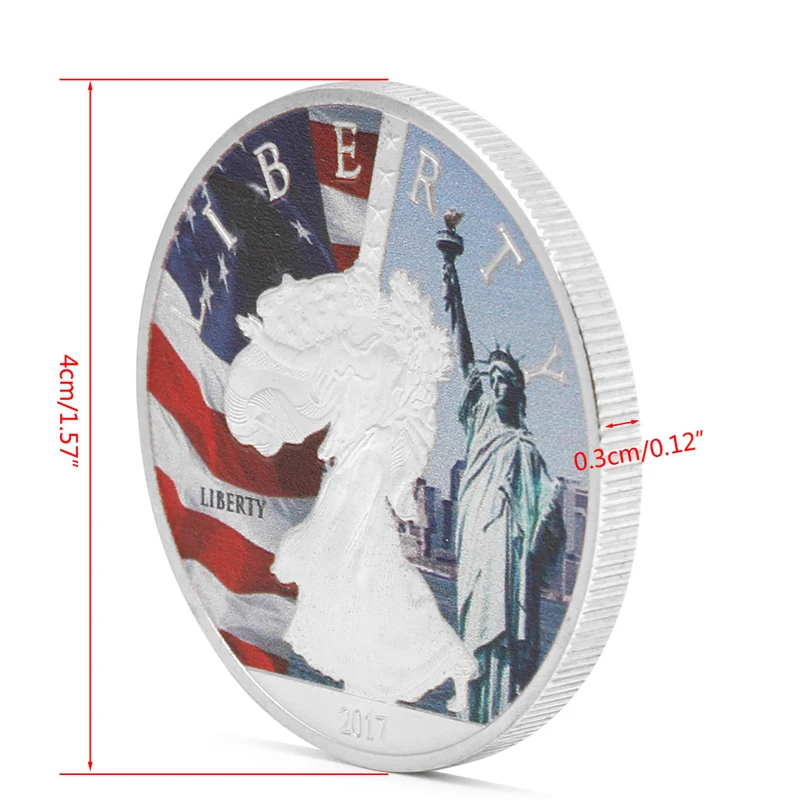 Позолоченная памятная монета Большая печать Соединённых Штатов Liberty Challenge|seal|seals