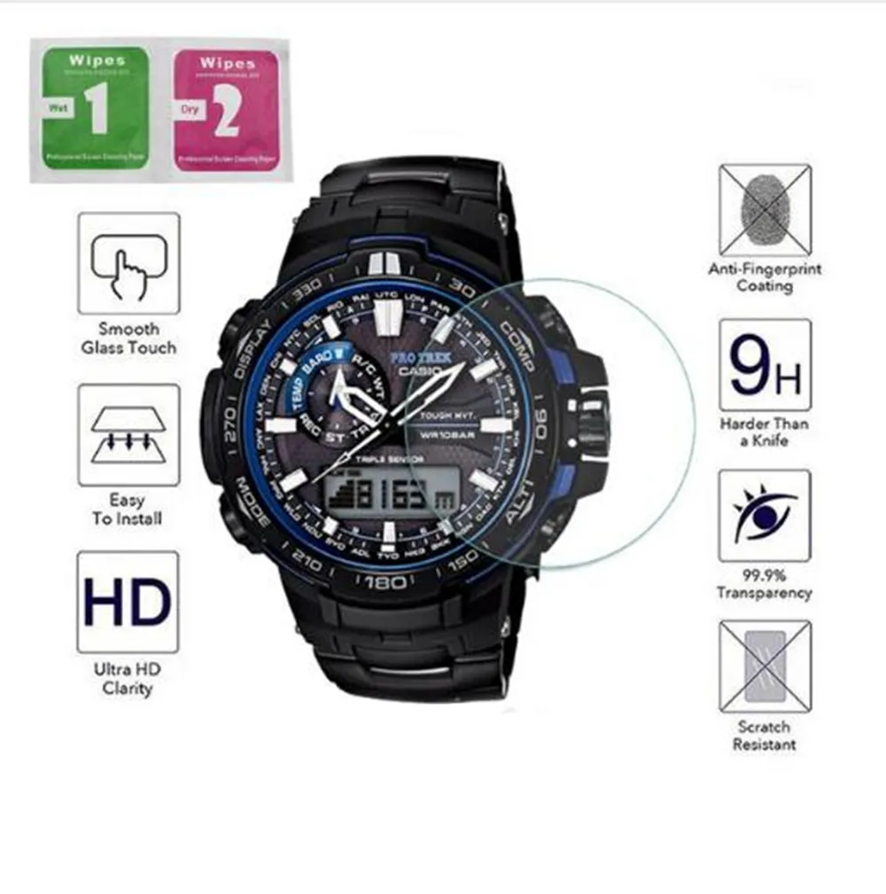 2 шт. закаленное стекло для защиты экрана Casio G shock GA 110 GA100 GA110 ga 100 YT prw 6000 6100|Защитные