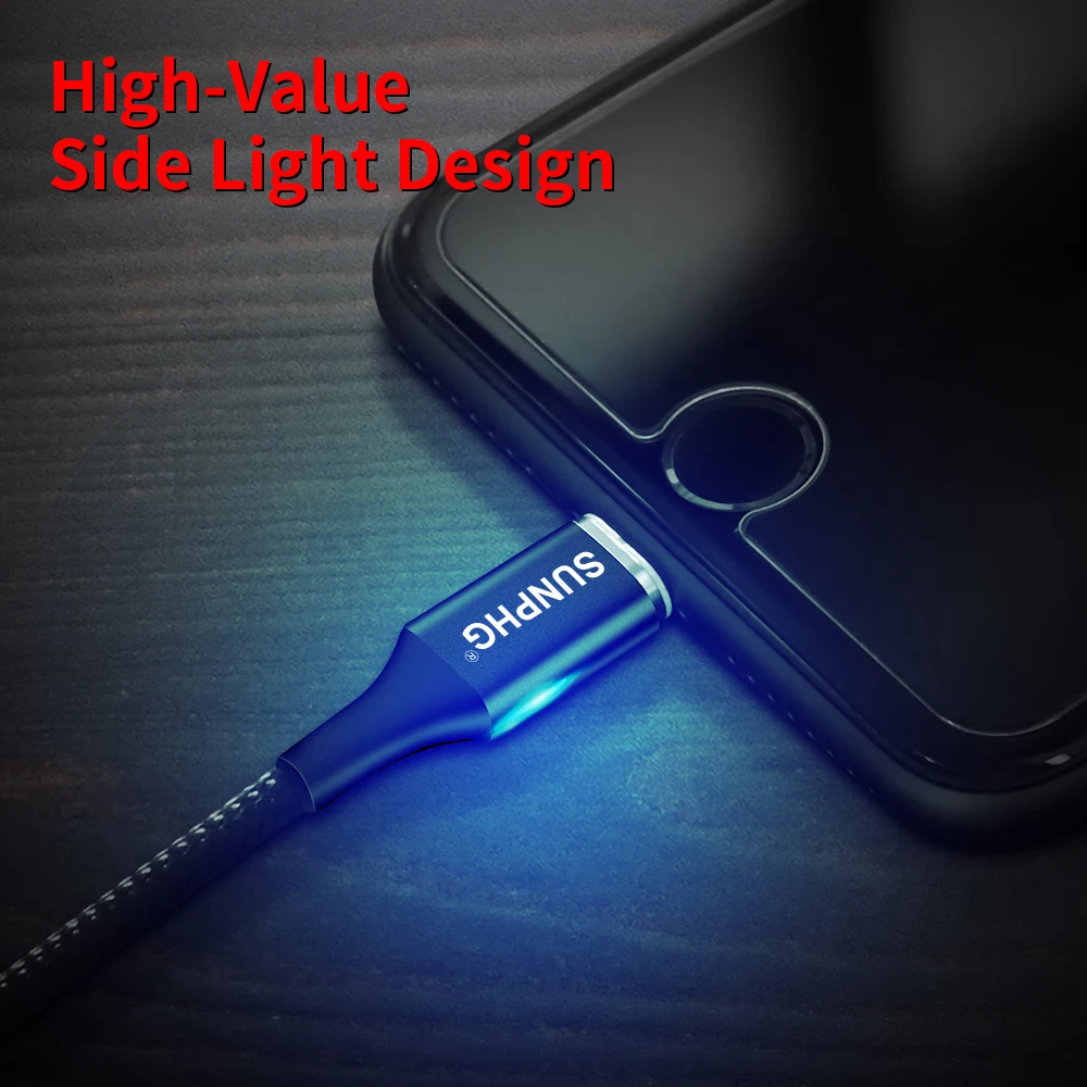 Магнитный зарядный кабель SUNPHG 2 м Micro USB 3A для Sony xperia z3 быстрое зарядное устройство