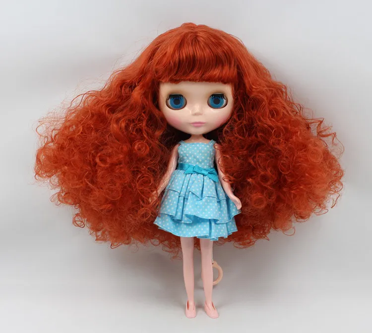 Обнаные женские куклы Блит фабричная кукла медные красные волосы 11411|nude blythe